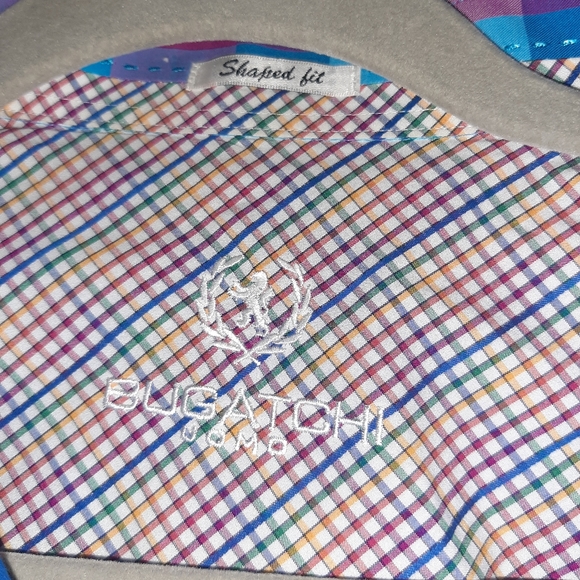 Bugatchi uomo Plaid mens shirt - Picture 2 of 6